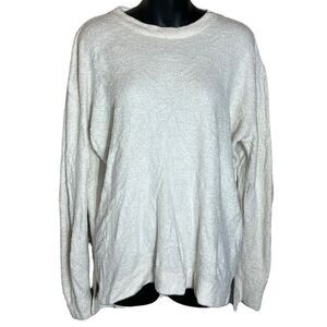 Knix cozzzy crewneck sweater pullover  white/off white  xl